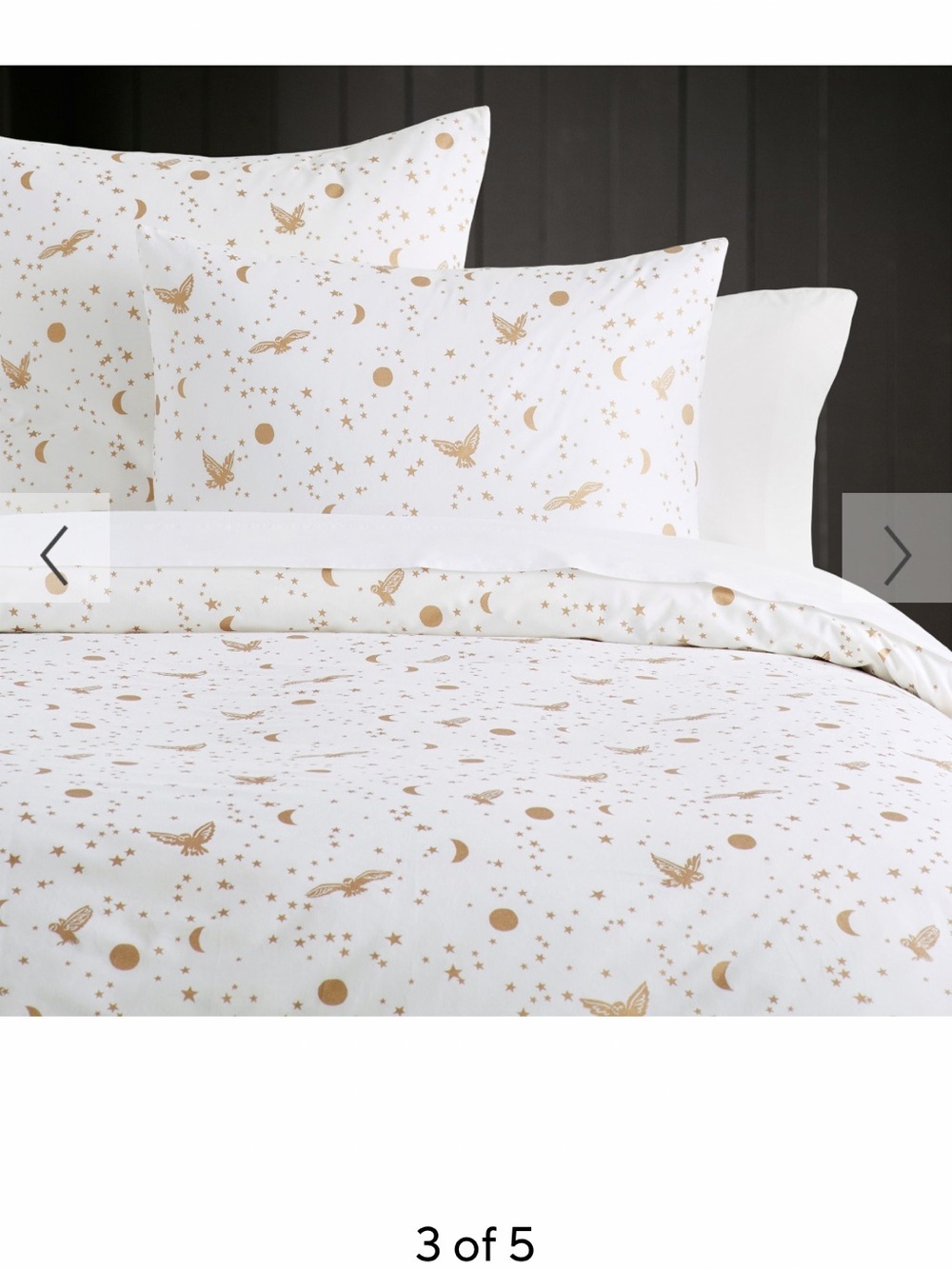 Pottery barn teen Harry Potter enchanted night sky duvet cover and 2 euro shams